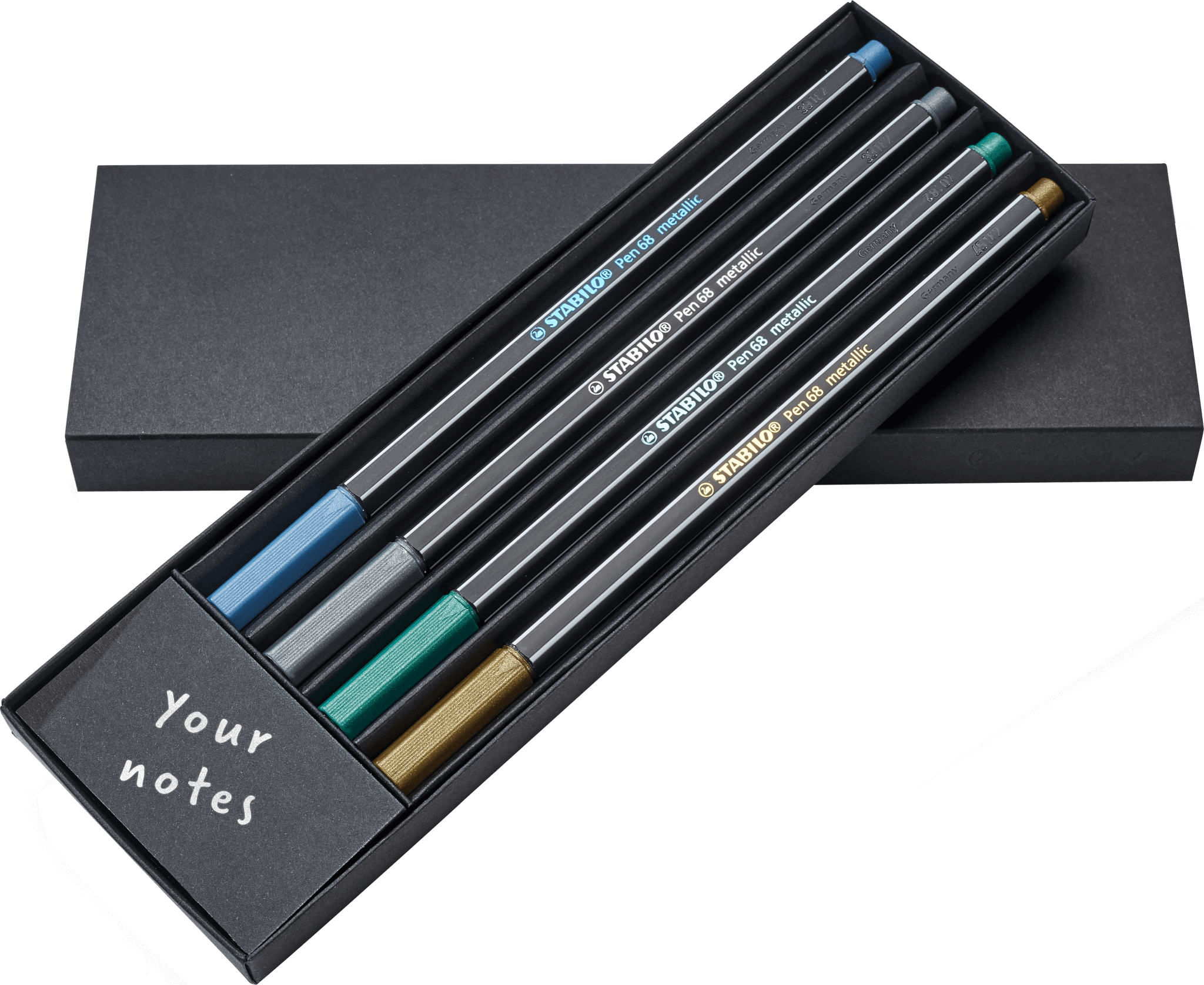 laag oplichterij Vermelden STABILO Pen 68 metallic Set of 4 - STABILO Promotion Products